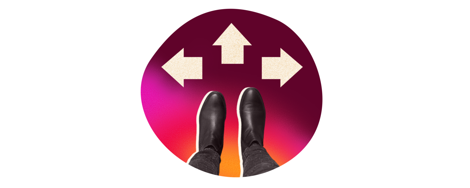 footwear, directional-arrows