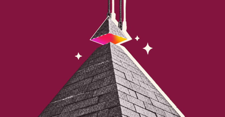 pyramid, vibrant_color_gradient