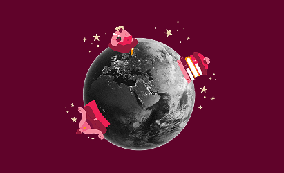 earth_with_gifts_and_stars, festive_elements_around_globe