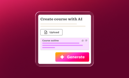 create course with AI, course outline generator button