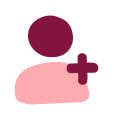 user, icon, user+add